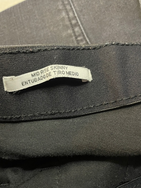 Ava & Viv Black Mid-Rise Skinny Cropped Raw-Hem Ankle Jeans - Picture 10 of 12